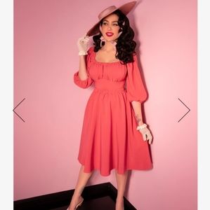 Coral Pink Vacation Dress 2X - Vixen